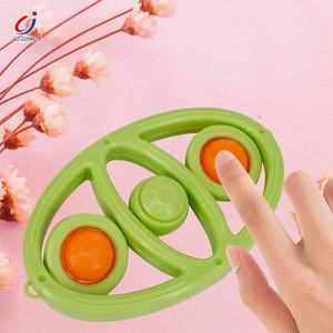 Chengji <span class=keywords><strong>Pop</strong></span> Press Fidget Jouet Porte-clés Unisexe Diy Squishy Dessin Animé Coloré Sensoriel Soulagement Du Stress Doigt Spin Jouet - Product Image 3