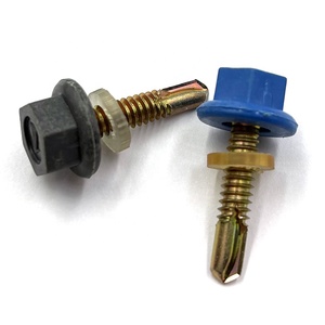 Tornillos Autoperforantes de Cabeza Hexagonal con Tapa de Plástico Galvanizados con Arandela de PVC Precio de Fabricante - Product Image 6