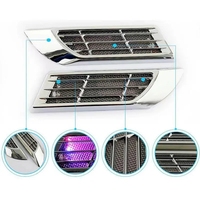 Ventilateurs universels de voiture requin branchies feux de signalisation solaires, accessoires de modification de décoration de capot latéral de corps