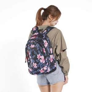 Direct Supplier Goldenflow Flower Sublimation Printing Waterproof <b>Backpack</b> <b>Big</b> Capacity Functional School Bags for Girls - Product Image 6