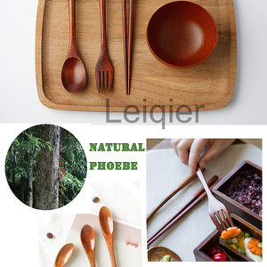 Logo personalizzato sano e naturale utensili da cucina di bambù Spurtle Set con coltello Forl cucchiaio bacchette paglia - Product Image 3