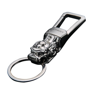 Llavero de Metal Pixiu con Luz LED, Llavero de Aleación de Zinc, Regalo Creativo de Estilo Chino - Product Image 1