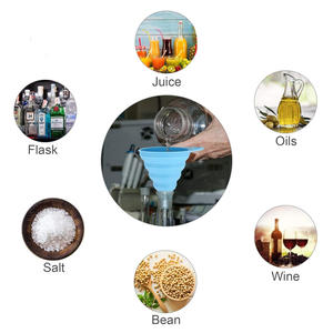 Entonnoir de cuisine pliable en silicone pour remplir les bouteilles d'eau et transférer les liquides – Accessoire de cuisine pratique - Product Image 4