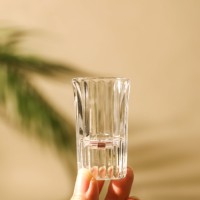 Groothandel Hoge Kwaliteit Transparante Geribbelde Shotglaasjes voor Bar, Feest of Cadeaus, voor het Drinken van Wodka - Klein Formaat