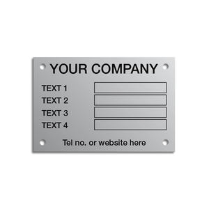 แผ่นอลูมิเนียมสลักชื่อ Anodised ที่กำหนดเอง - Product Image 4