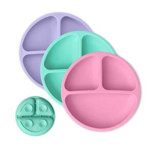 Assiette bébé en silicone à ventouse, fournie par l'usine - Product Image 2