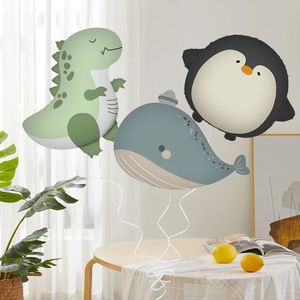 Ours mat feuille ballon fête d'anniversaire pour enfants Design décoratif voiture de police avion arc-en-ciel aluminium Film ballon - Product Image 5