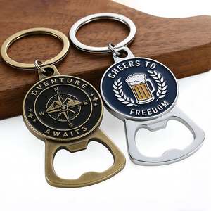 Custom Bottle Opener Keyrings Beer Bar 2d 3D Keychain Bottle Opener Metal Zinc Alloy Enamel <b>Key</b> <b>Chain</b> With Bottle Opener - Product Image 1