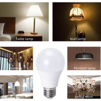 Venta al por mayor hogar Lampada Led Bombilla Focos 3W 5W 7W 9W 12W 15W 18W 20W E27 B22 bombillas de techo Luz Materia prima Bombillas Led