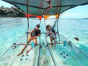 Canoë transparent robuste pour deux personnes avec vue sous-marine panoramique - Product Image 1