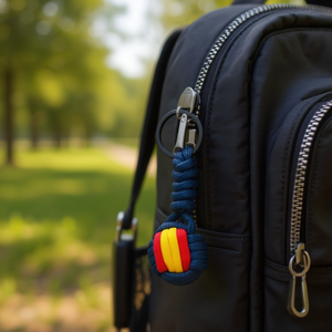 Portachiavi Iln Blu Navy 30mm con Design Bandiera Spagnola - Product Image 3