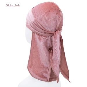 Bandana en velours pour enfants, bonnet à longue queue, vente en gros, <span class=keywords><strong>durag</strong></span> et bandeaux, pour bébés, garçons - Product Image 5