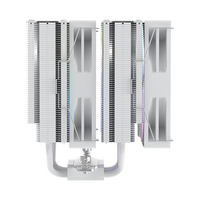 Refroidisseur CPU COOLLEO Etian B60T V2 à double tour, double ventilateur, six caloducs, refroidisseur d'air ARGB LGA1700/1200/115X/1851 AMD AM4/5 TDP 265W