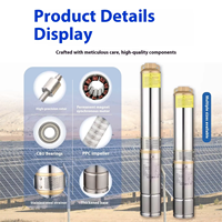Pompe à eau solaire immergée puissante pour puits profond, pompe solaire pour forage, pompe solaire immergée DC