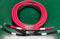 Fils de connexion de l'onduleur Fil de batterie personnalisé 4AWG Câbles d'alimentation isolés en PVC Rouge Noir 60cm Câble de batterie électrique automatique/voiture