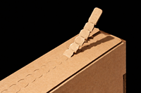 Boîtes en carton ondulé personnalisées, papier recyclé, fermeture éclair, bande détachable, emballage d'expédition, boîtes auto-adhésives pour vêtements