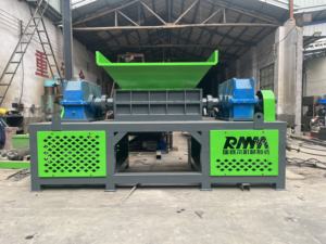 Machine de déchiquetage pour déchets métalliques, bois, verre, plastique, aliments pour animaux, céréales, pneus, réservoirs, acrylique, recyclage, déchets - Product Image 4