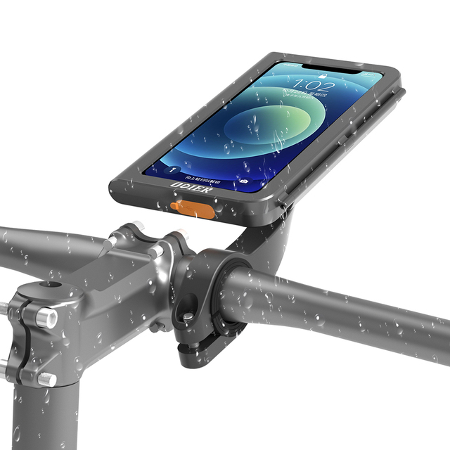 360 Degree Rotation Waterproof Bike Mobile Holder Cell Phone Bike Holder with Waterproof case for I-Phone samsung huawei xiaomi