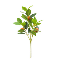 Tizen cabang pohon Lemon tanaman hijau buatan dalam ruangan pohon Lemon dengan buah untuk ruang tamu Dekorasi lantai bunga