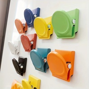 5 pinces magnétiques pour bureau et réfrigérateur - Organiseur de documents coloré multi-usages, adapté à la maison et à la cuisine - Product Image 1