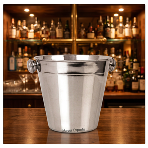 Cubo de hielo duradero de acero inoxidable con pinzas para tapa, diseño Floral clásico, capacidad de 10L para el hogar, Bar, fiesta, suministro al por mayor - Product Image 3