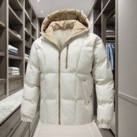 Veste d'hiver pour homme tendance personnalisée, style streetwear, à capuche, grande taille, vêtements décontractés d'extérieur, coupe-vent et chaude