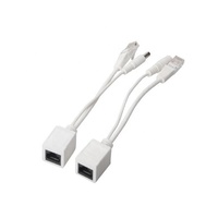 Adaptateur d'alimentation de type droit OEM 12V à DC12V 10/100Mbps vers séparateur PoE de caméra IP CCTV