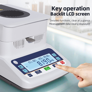 เครื่องวัดความชื้น BL ความแม่นยำสูง 120 กรัม/1 มิลลิกรัม ความแม่นยำในการวัดความชื้น 0.01% สำหรับพลาสติก ไม้ อาหาร ชา กระดาษในห้องปฏิบัติการ เครื่องวัดความชื้นแบบ OEM - Product Image 5