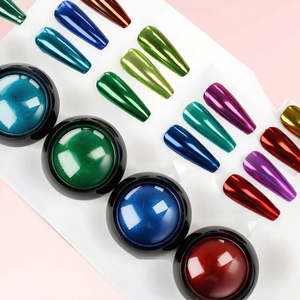 Set de Arte de Uñas Acrílicas con Efecto Cromo Espejo Sólido de 36 Colores, Kit de Pigmentos Brillantes con Lentejuelas Mágicas para Decoración de Manicura - Product Image 6