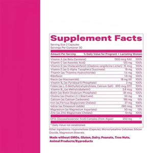 Vitamines prénatales complètes de haute qualité avec vitamine B12 pour soutenir le développement fœtal chez la femme - Product Image 3