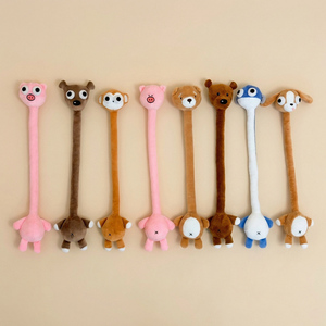Jouets en peluche personnalisés à long cou, animaux doux en peluche, poupées <span class=keywords><strong>de</strong></span> dessin animé (porc/ours/chien/ <span class=keywords><strong>Singe</strong></span>) pour cadeaux d'enfants, décoration <span class=keywords><strong>de</strong></span> voiture et pendentif <span class=keywords><strong>de</strong></span> sac - Product Image 1