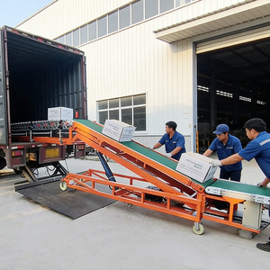 Convoyeur télescopique à rouleaux pour la manutention des matériaux, équipement de quai d'entrepôt, système de chargement de camions, bande transporteuse - Product Image 5