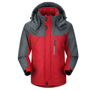 Private Label Men Winter Thick Velvet Windproof Down Coat Male Waterproof Outdoor Jackets