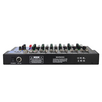 Console de mixage audio professionnelle portable avec interface USB, lecture numérique MP3, 7 canaux, pour DJ, petits spectacles et diffusion en direct