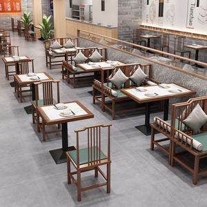 Nuevo Sofá de Pared Estilo Chino para Comercios, Banco de <span class=keywords><strong>Hierro</strong></span> para <span class=keywords><strong>Restaurante</strong></span> de Cocina Hunan, Sofá de Recepción para Hotel, <span class=keywords><strong>Restaurante</strong></span> Occidental - Product Image 4