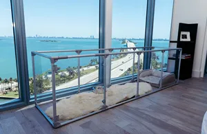 Bolígrafo mediano de 27 "plegable exterior acrílico para perros, vallas para suelo para perros - Product Image 5