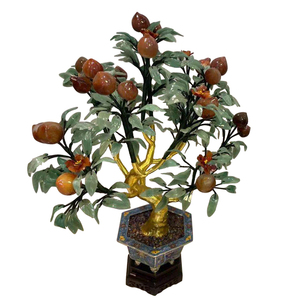 Hotel decoración interior lujo ágata natural melocotón Jade fruta bonsái - Product Image 2