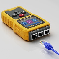 Testeur de câble PoE NOYAFA NF-8504 RJ45 CAT5 CAT6 avec détection de tension, mesure de longueur 5-300m, écran LCD couleur 2,4 pouces