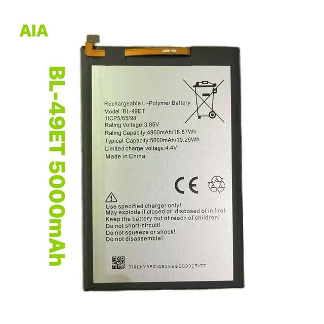 Explosive New 5000mAh BL-49ET Battery Tecno Hot 4 Hot 4 Pro X556 X557 Rechargeable 3.85V Lithium Mobile Phone Battery in Stock