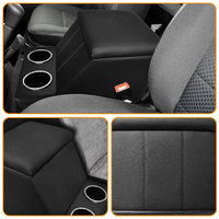 Boîte de rangement en cuir de luxe certifiée E-mark avec double porte-gobelets pour accoudoir Land Rover Defender 4x4