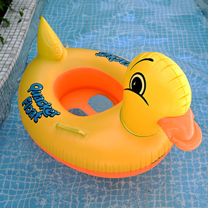 Quacker <b>Float</b> <b>Inflatable</b> Duck Swim Ring 65x45cm Inner Diameter For Children Swimming <b>Pool</b> Use - Product Image 2
