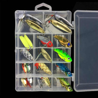 VIB – ensemble de leurres de pêche en métal, Set de leurres Wobblers, Kit cuillère à brochet, matériel de pêche, leurre artificiel, 21 pièces