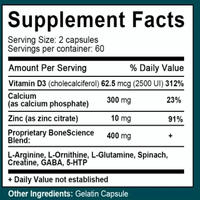 Premium botgroei hoogte L-Arginine Calcium Zink Vitamine D3 voedingssupplement voor groeiende lichamen voedingsondersteuning OEM
