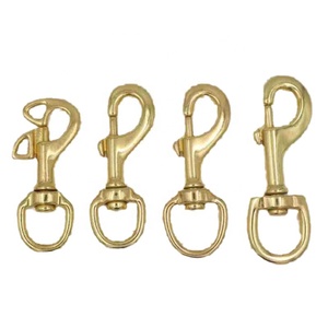 Brass Dog chuỗi Pet Dây Xích nhanh chóng Móc bướm xoay mắt Bolt Snap hook xoay Khóa Carabiner 22*92 mét du thuyền thuyền phần cứng - Product Image 4