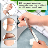 Outil de grattage musculaire en acier inoxydable, outil pour tissus cicatriciels, outils de physiothérapie, outil de grattage musculaire, grattoir de massage Guasha