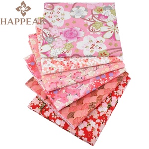 Happeak Hot Bán bông vải bó 6 cái/bộ 40*50cm Nhật Bản phong cách cắt sẵn chắp vá vải cho Crochet Túi - Product Image 3