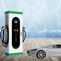 Nouvelle borne de recharge murale AC/DC pour véhicules électriques, 7-180 kW, station de recharge rapide, protection IP54, 4G/Ethernet, BYD/Tesla