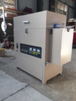 Horno de Tubo Industrial 2200C con Elementos Calefactores de MoSi2, Horno de Sinterización con Sistema de Control PLC, Alto Vacío, Certificado CE