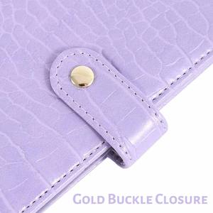 <span class=keywords><strong>Cartera</strong></span> de Cuero Sintético con Estampado de Cocodrilo para <span class=keywords><strong>Mujer</strong></span>, Organizador con Cierre de Botón, Ranuras para Tarjetas, Multifuncional, para Viajes - Product Image 4