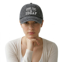 Casquette de baseball unisexe vintage 100 % coton, style délavé et vieilli, non structurée, ajustable, pour streetwear